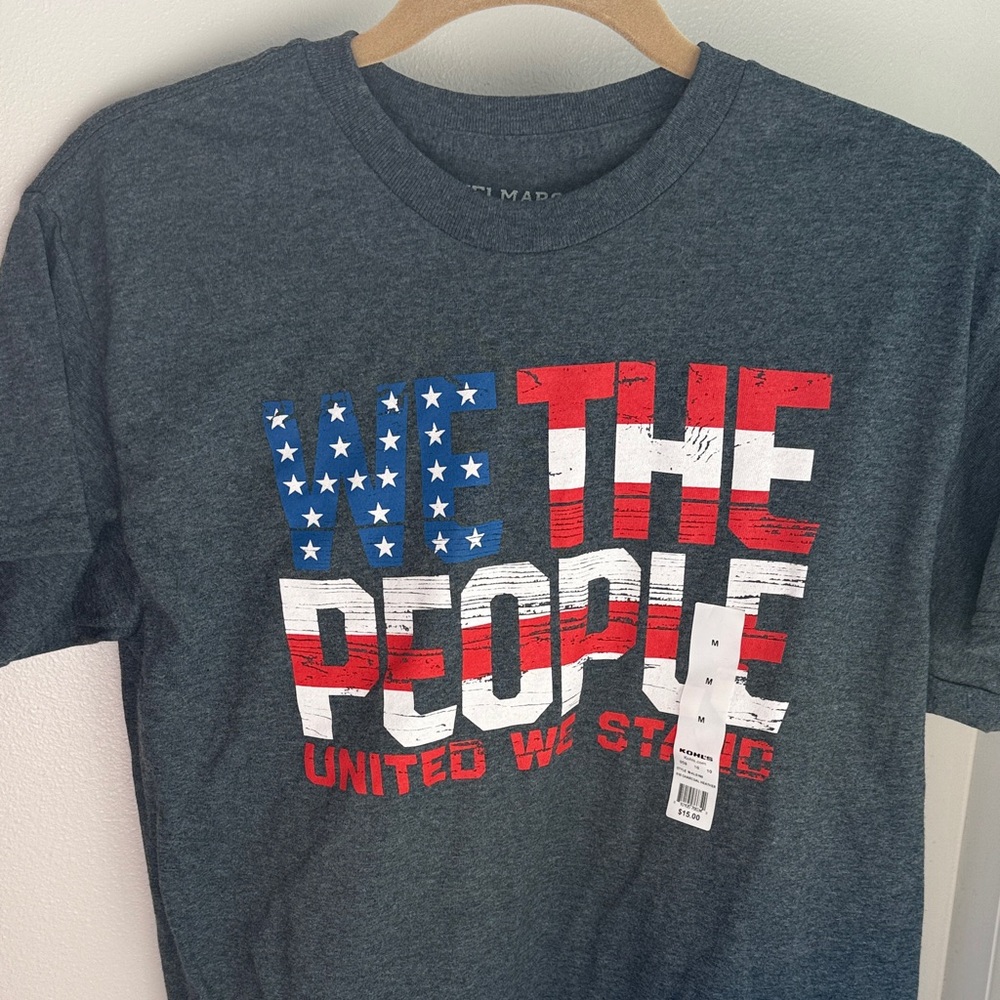 We The People Graphic T-Shirt - Dark Gray